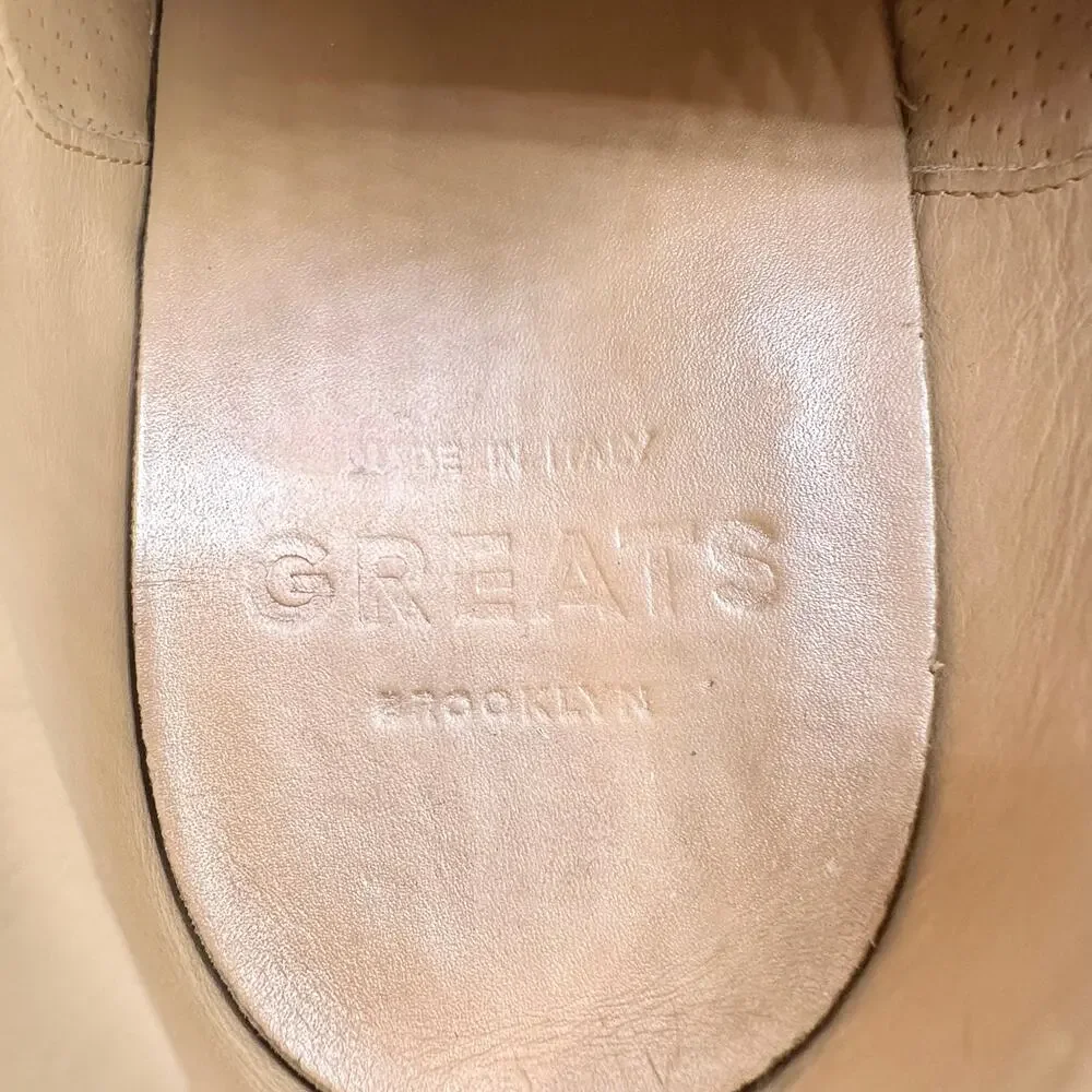 Greats | Men | Royale Classic Casual Minimal White Leather Sneakers | Size 11.5